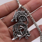 Fenrir Wolf Norse Pendant Necklace