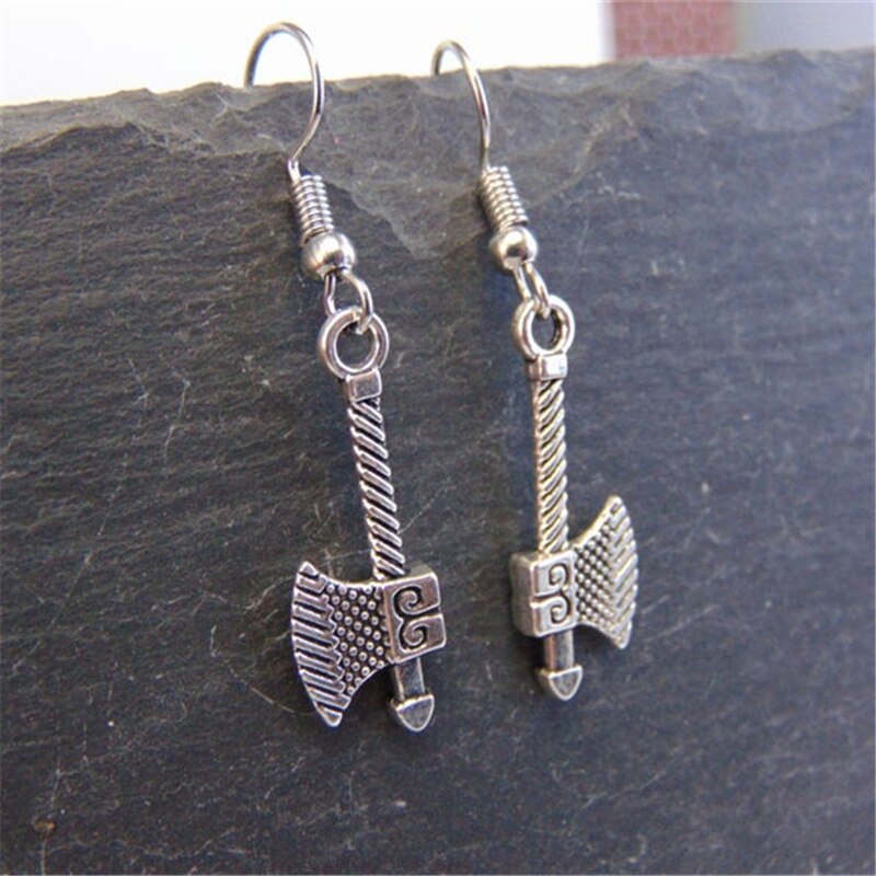 Viking Axe Drop Earrings