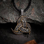 Odin's Horn Triskelion Pendant Necklace