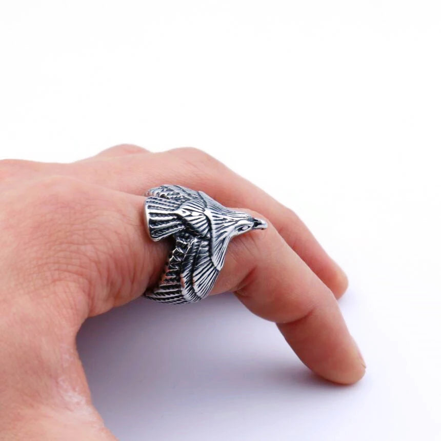 Norse Flying Eagle Ring