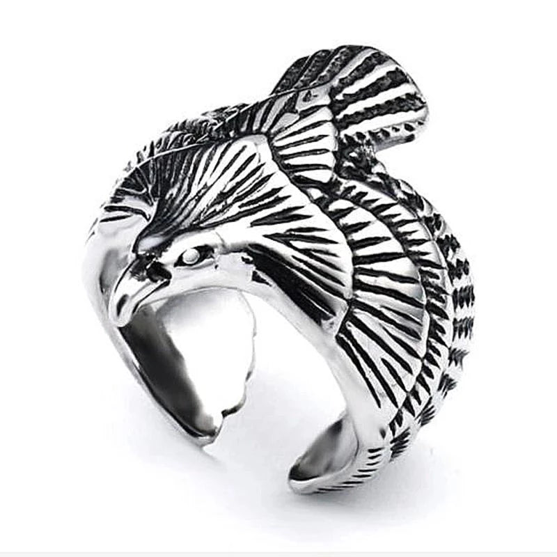 Norse Flying Eagle Ring