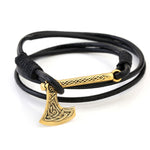 Nordic Axe Leather Bracelet