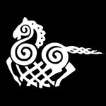 White Norse Viking Stickers