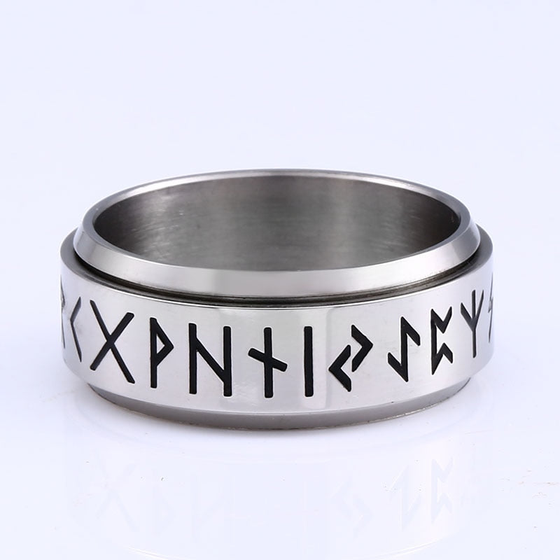 Valhalla Runic Spinner Ring