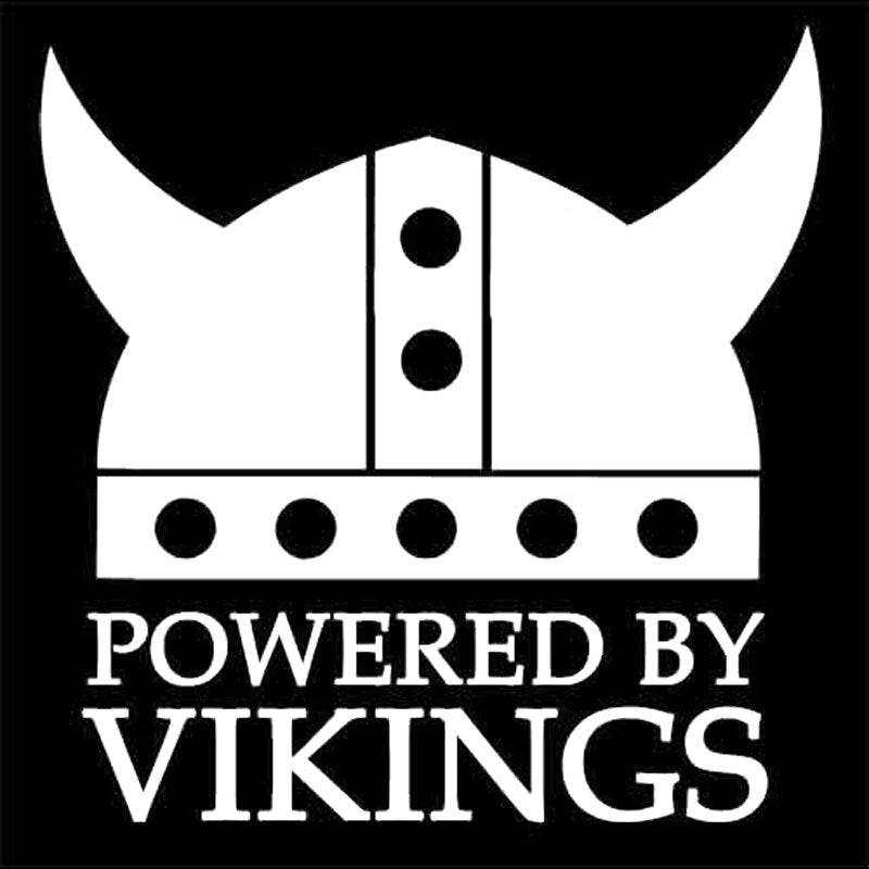 White Minnesota Vikings Helmet Stickers