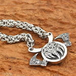 Viking Berserker Axe And Bear Claws King Chain Necklace