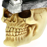 VIKING SKULL HEAD STATUE