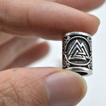 Vegvisir Valknut Runes Beard Beads Set