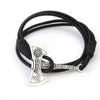 Battle Axe Wrap Leather Bracelet