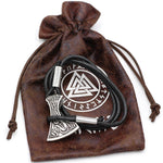 Leather Axehead Bracelet