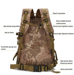 45L Large Capacity Military Tactical Backpack