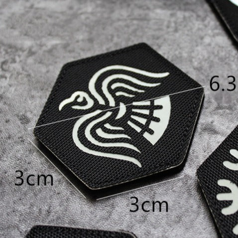 LUMINOUS VIKING PATCH - NORSE SYMBOLS