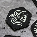 LUMINOUS VIKING PATCH - NORSE SYMBOLS