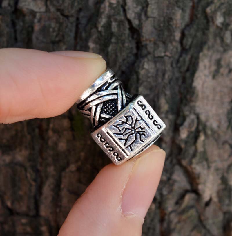 Viking Rune Valknut Beads