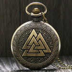 Valknut Norse Viking Pocket Watch