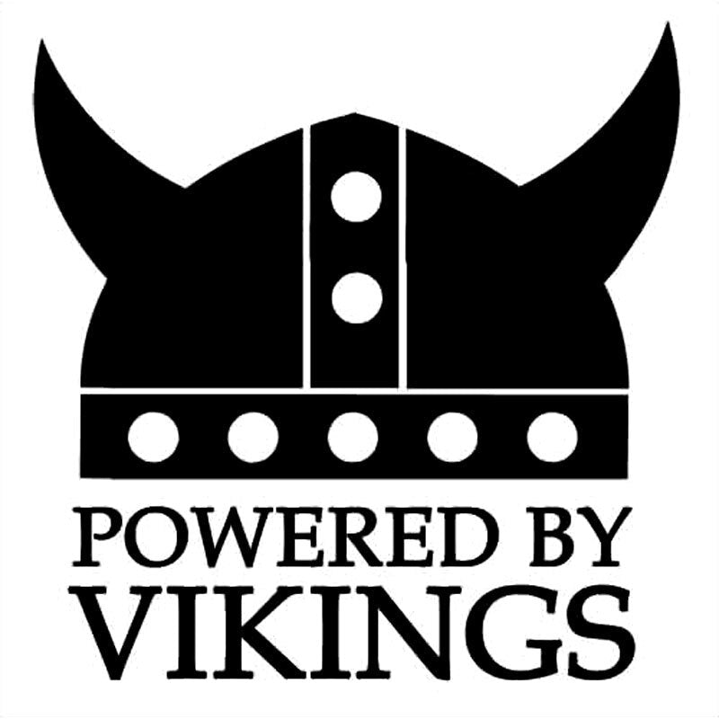 Black Minnesota Vikings Helmet Stickers