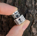 Viking Rune Valknut Beads