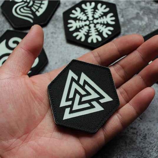 LUMINOUS VIKING PATCH - NORSE SYMBOLS