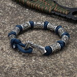 Viking Axe Rune Beads Paracord Bracelet