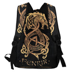 Nordic Wolf Fenrir Large Capacity Viking Backpack