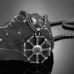 Kolovrat Sun Dagger Viking Necklace