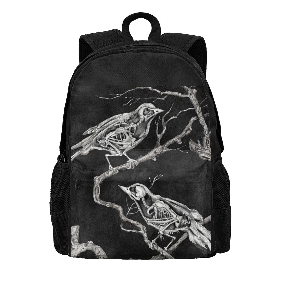 Norse Raven In Runic Circle Large Capacity Viking Backpack