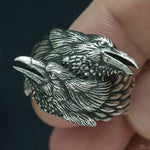 Odin's Ravens Stainless Steel Ring