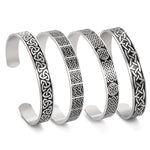 Triquetra Celtic Knot Viking Cuff Bangle