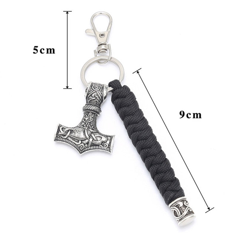 Mjolnir Braided Paracord Key Ring