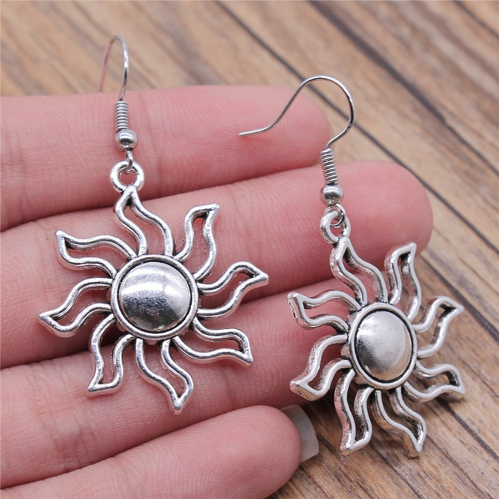 Kolovrat Sun Dangle Earrings