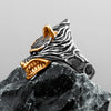 Norse Wolf Fenrir Head Ring