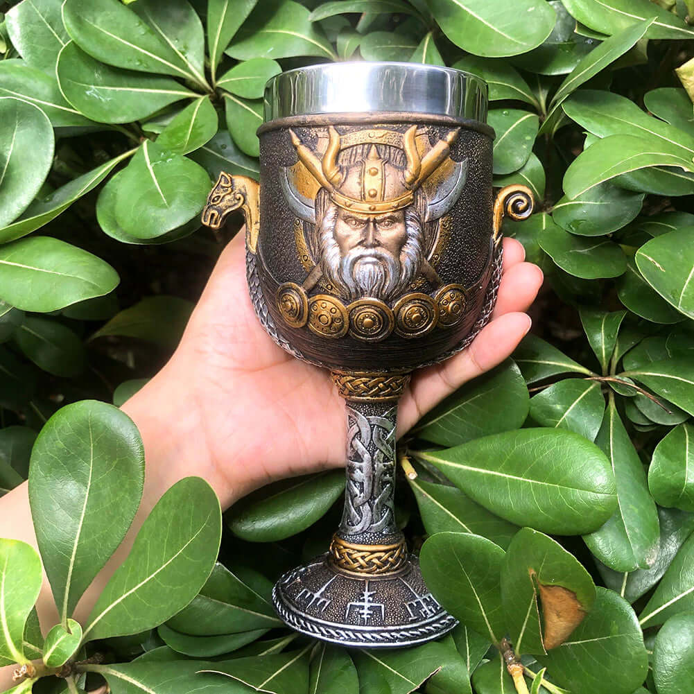 Drakkar Viking Warrior Chalice Goblet