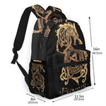 Nordic Wolf Fenrir Large Capacity Viking Backpack