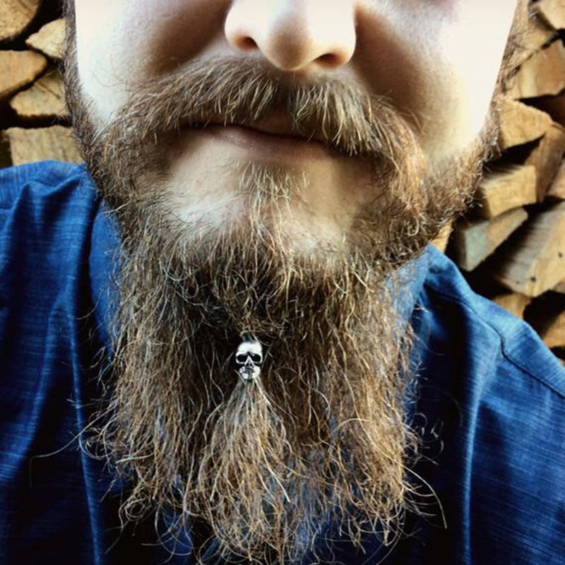 Viking Skull Beads For Beard