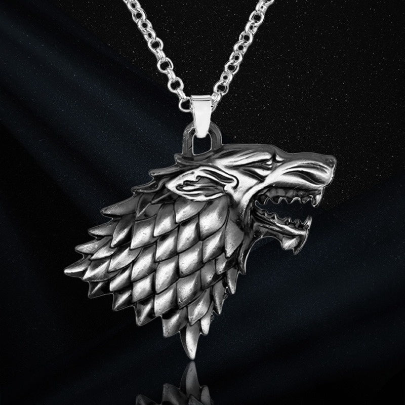 Viking Norse wolf necklace