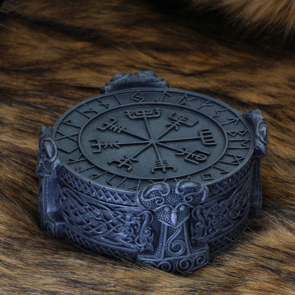 Vegsivir Runic Compass Trinket Box