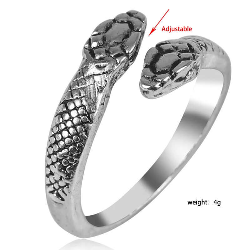 Double-Headed Snake Ring