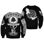 Black Valknut Viking Hoodie