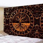 VIKING TAPESTRY - YGGDRASIL RUNES