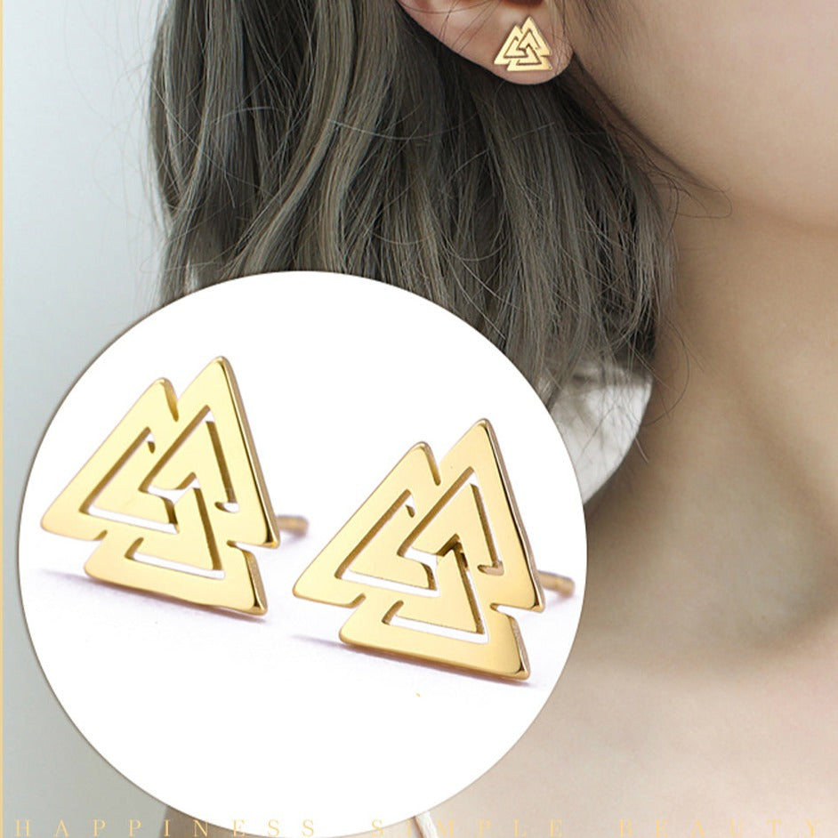 Valknut Earrings