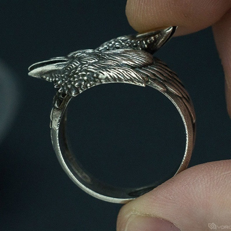 Odin's Ravens Stainless Steel Ring