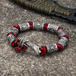 Viking Axe Rune Beads Paracord Bracelet