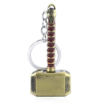 Thor's Hammer Mjolnir Metal Keychain