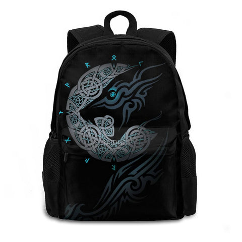 Nordic Wolf Fenrir Large Capacity Viking Backpack