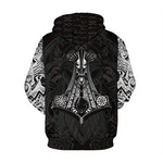 Odin Black Tattoo Viking Hoodie