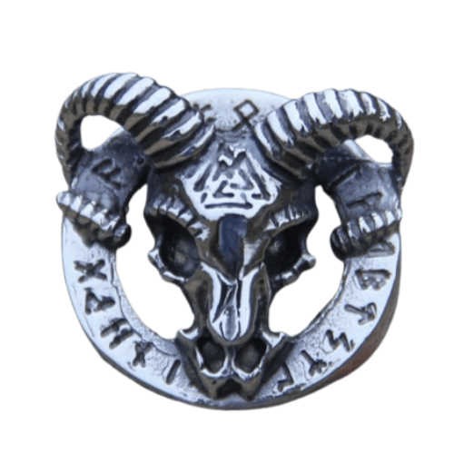 Goat Skull (Adjustable Viking Ring)