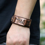 Viking Axe Leather Bracelet