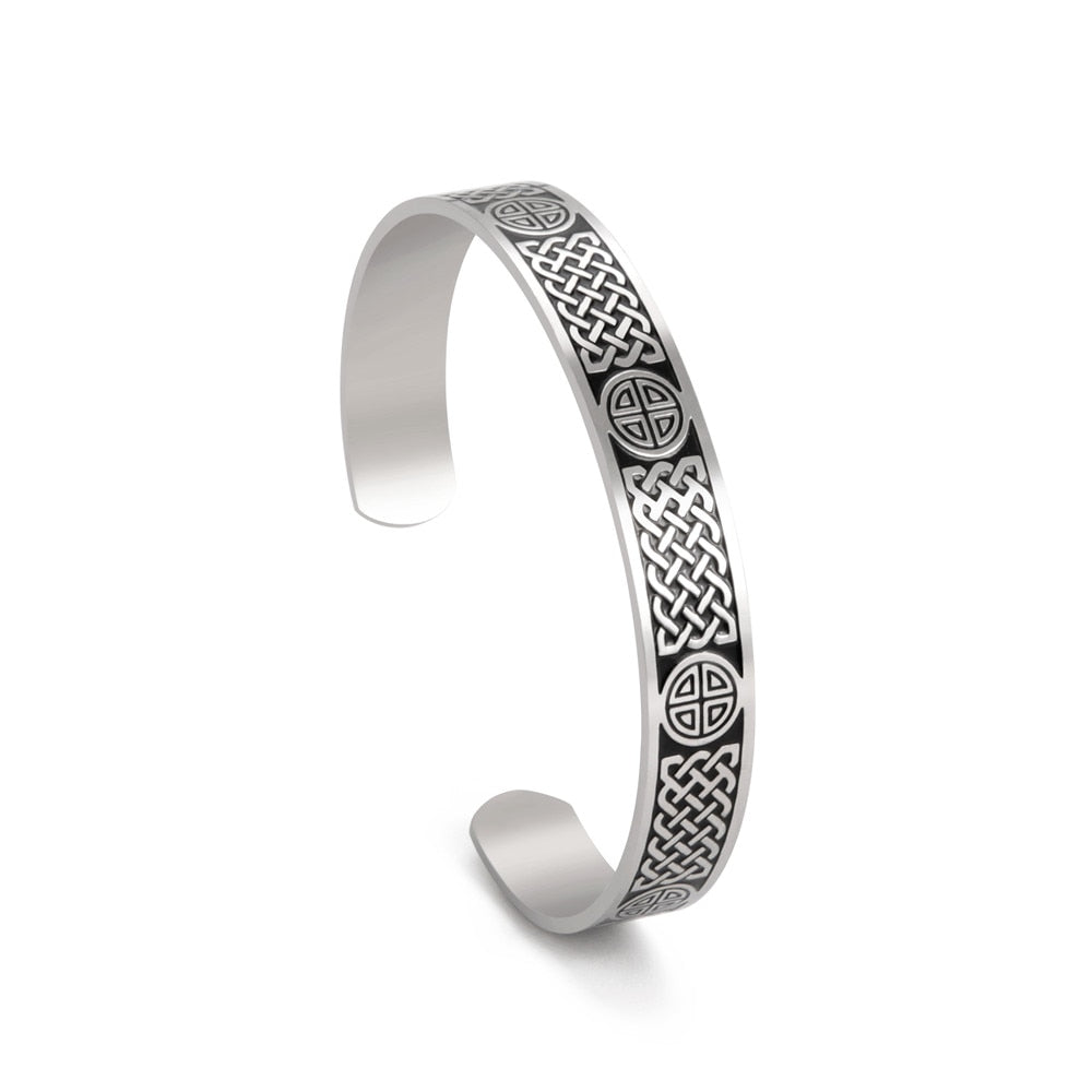 Triquetra Celtic Knot Viking Cuff Bangle