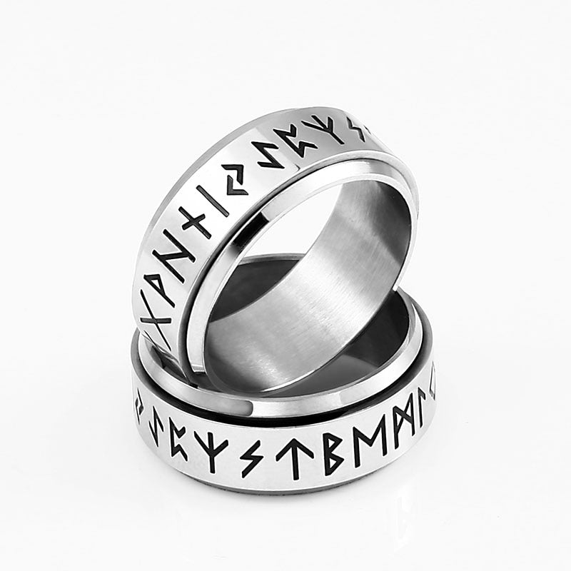 Valhalla Runic Spinner Ring