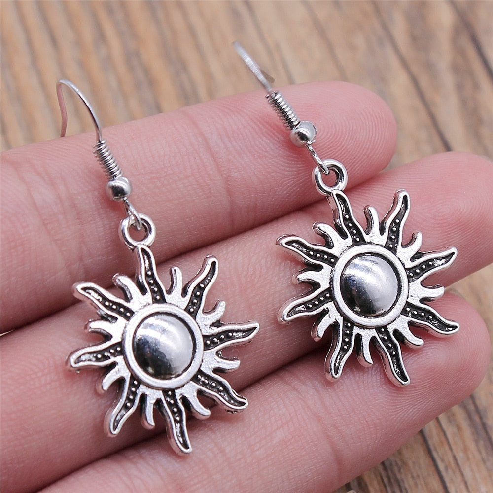 Kolovrat Sun Dangle Earrings